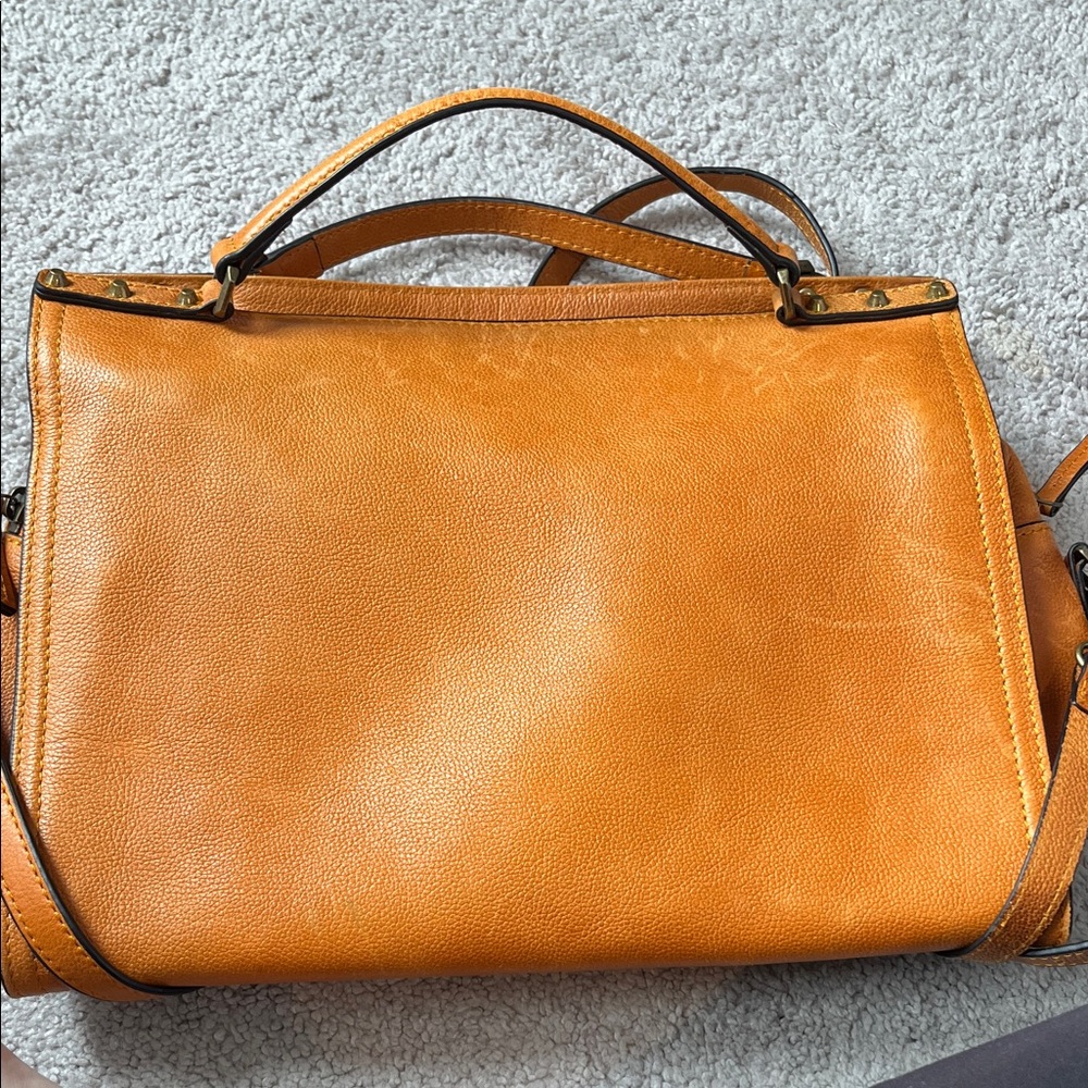 C&C California Leather Satchel/Crossbody Purse